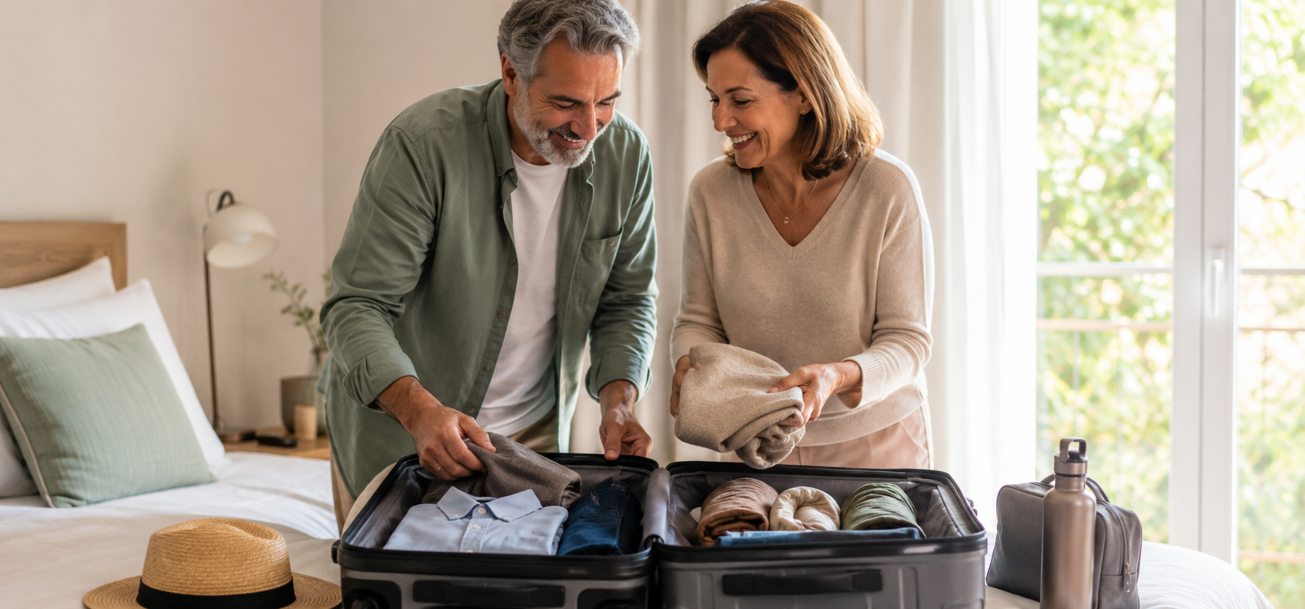 O que levar na mala para uma viagem de fim de semana? Confira um checklist prático